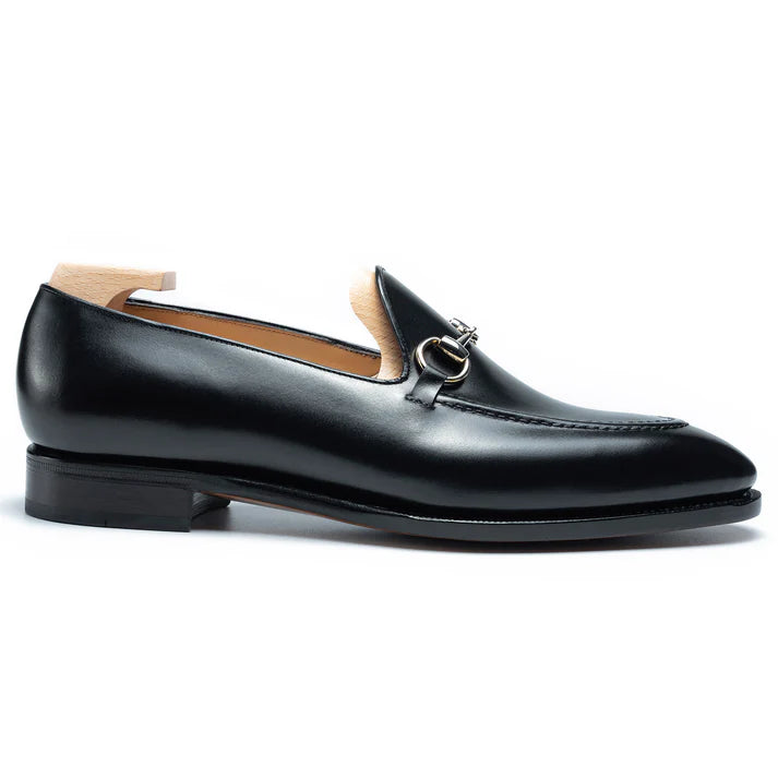 SALVIO | BLACK HORSEBIT LOAFERS