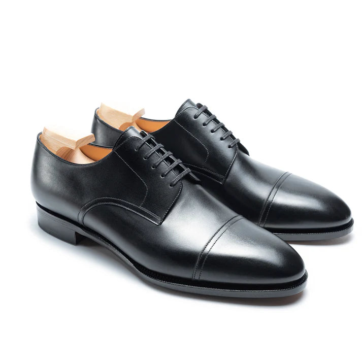 STUART | BLACK LEATHER DERBY