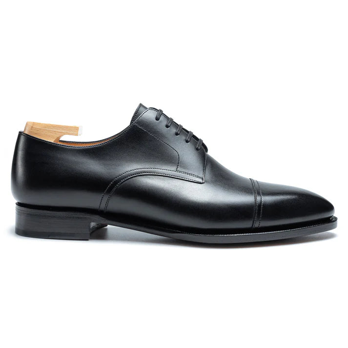 STUART | BLACK LEATHER DERBY