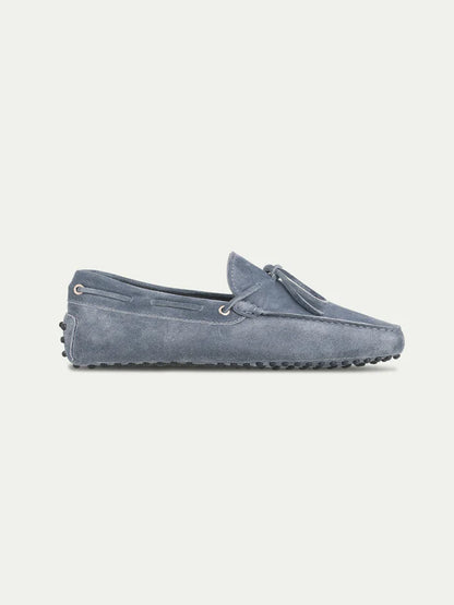 Light Blue Suede Driving Shoes