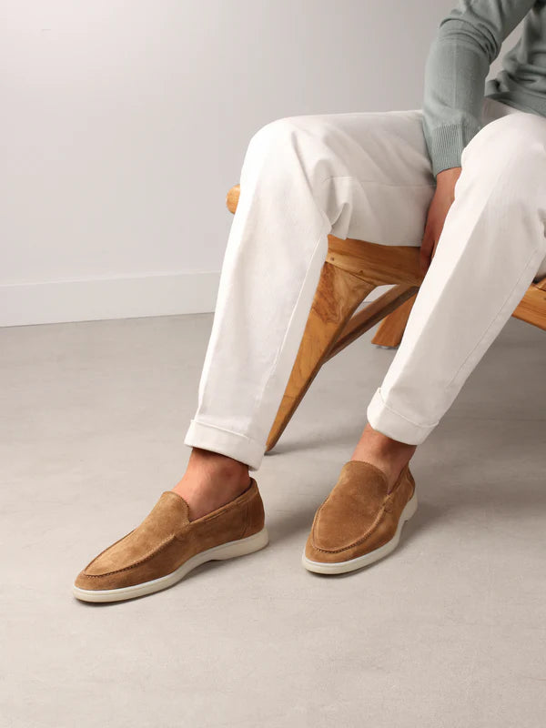 YACHT LOAFERS | BEIGE SUEDE