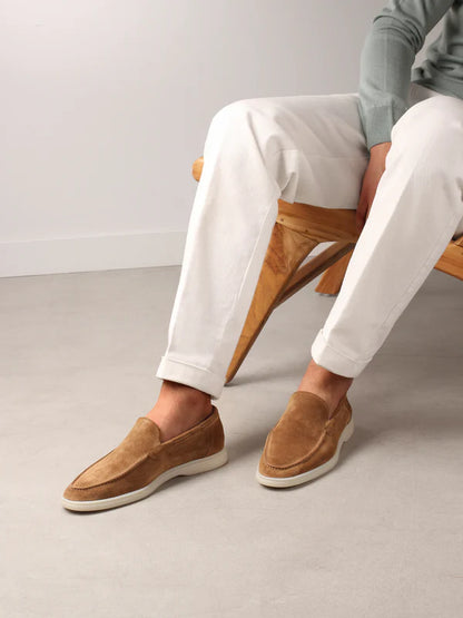 YACHT LOAFERS | BEIGE SUEDE