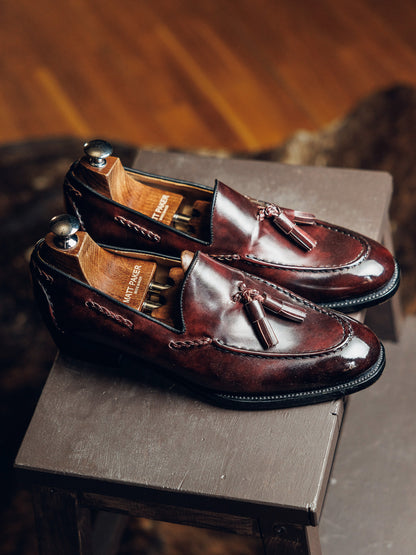 ED137 | CHOCO BROWN TASSEL LOAFERS