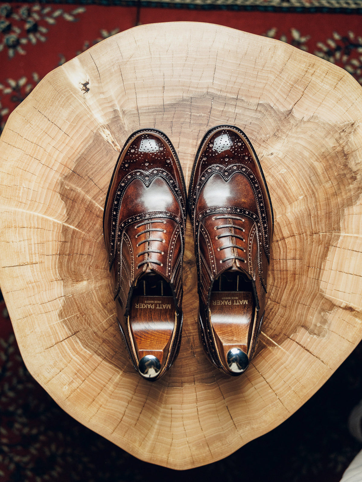 ED121 | BROWN LAZY BROGUE OXFORDS