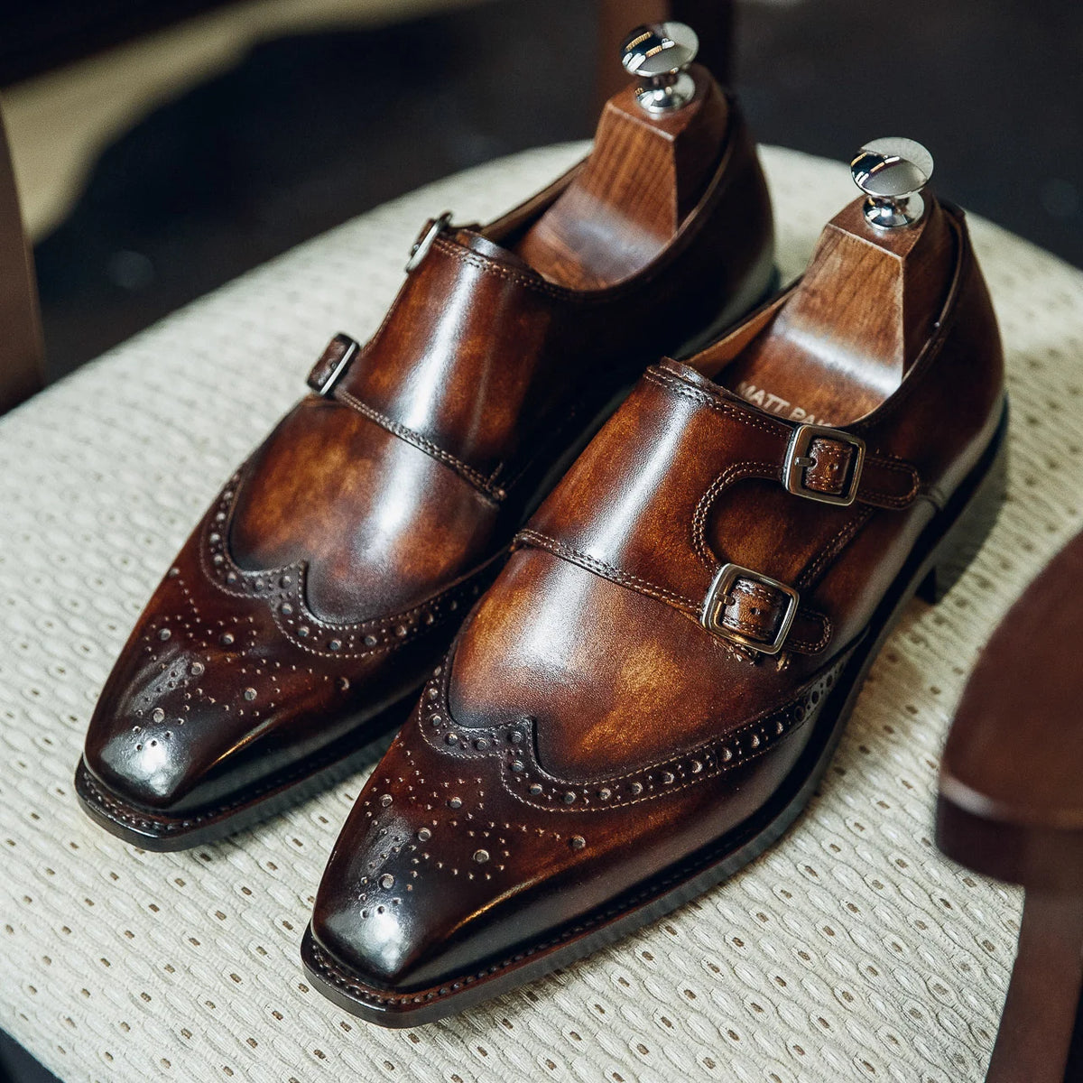ED175 | COGNAC DOUBLE MONK BROGUE