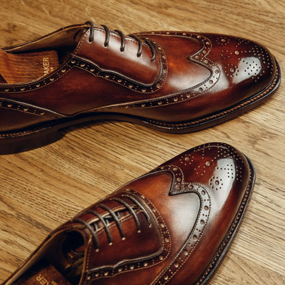 RED BROWN OXFORDS | PATINA FINISH