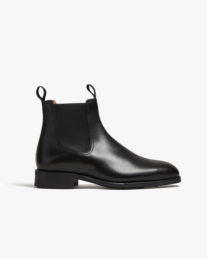 NOLAN | BLACK CALF LEATHER CHELSEA BOOTS