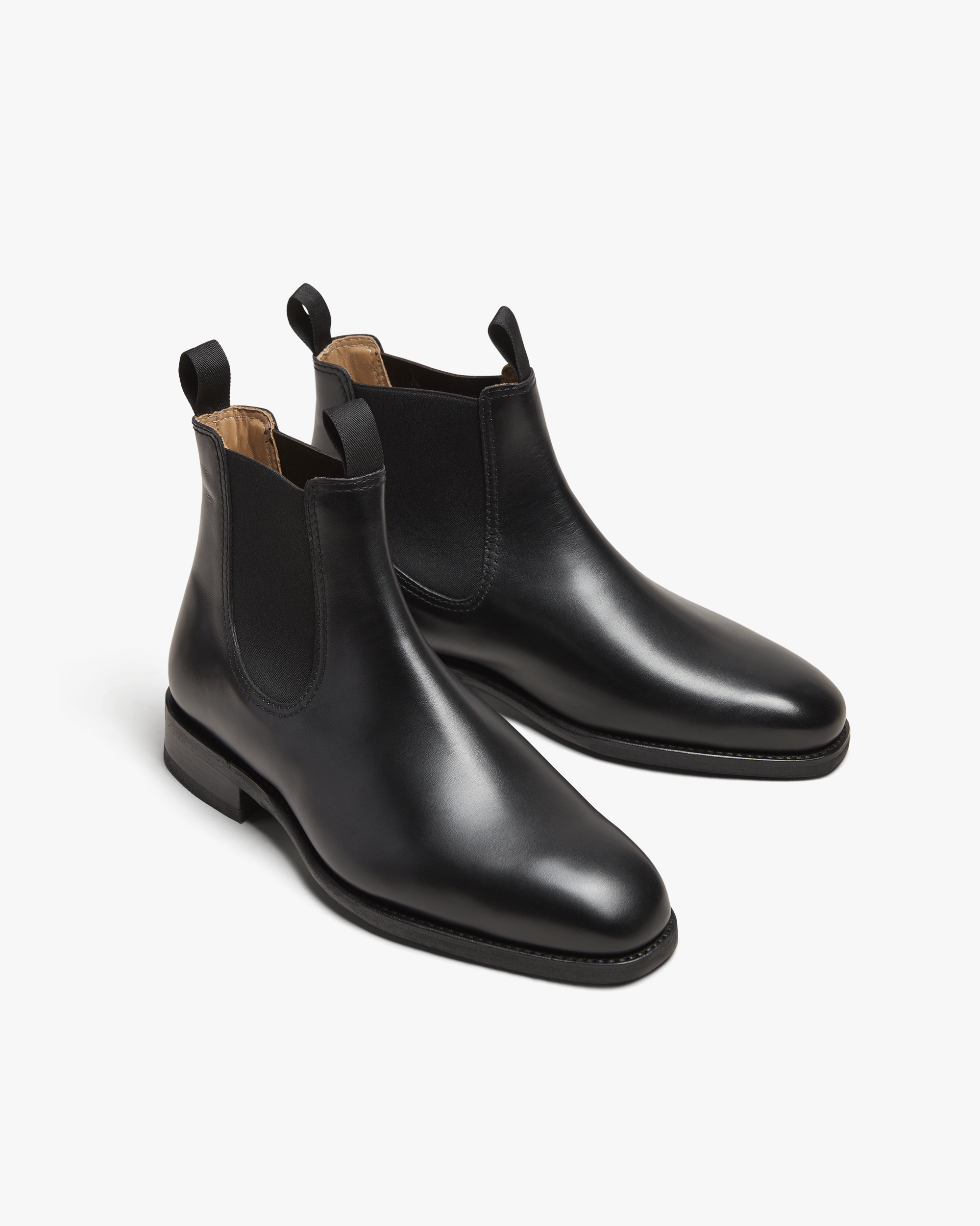 NOLAN | BLACK CALF LEATHER CHELSEA BOOTS