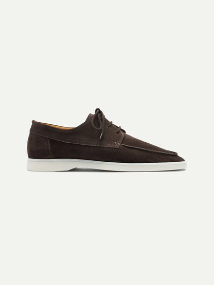 BOAT SHOES | brown suede