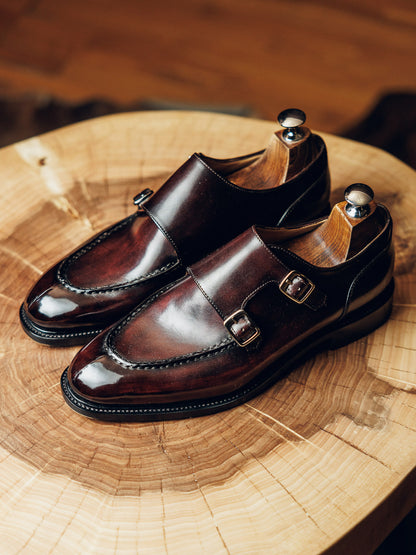 SPLIT DOUBLE MONK | PATINA FINISH