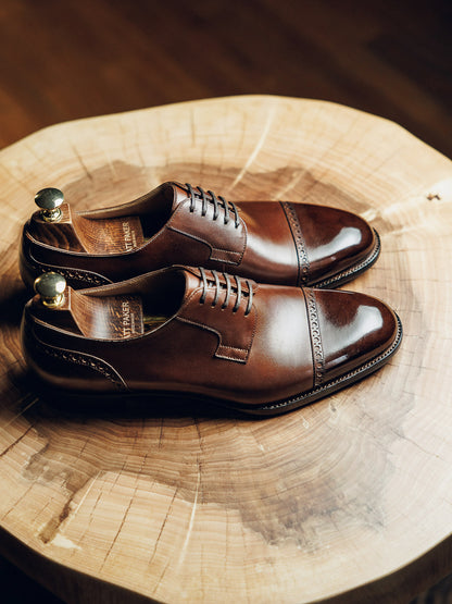 ED125 | BROWN CAP TOE DERBY