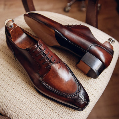 BROWN SPLIT DERBY | PATINA FINISH