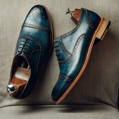 ED154 | SEE BLUE BROGUE OXFORDS
