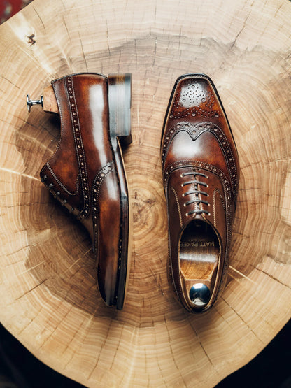 OXFORDS BALMORAL BROWN DERBY | PATINA FINISH