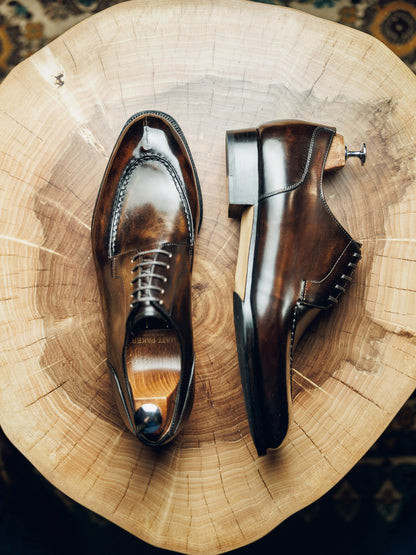 ED108 | BROWN DERBY WITH METAL TOE