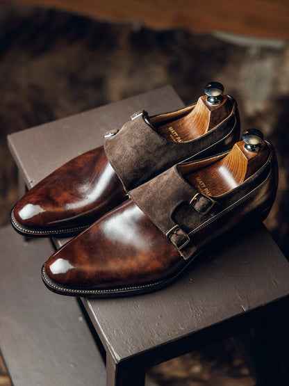 ED140 | COGNAC BROWN DOUBLE MONK