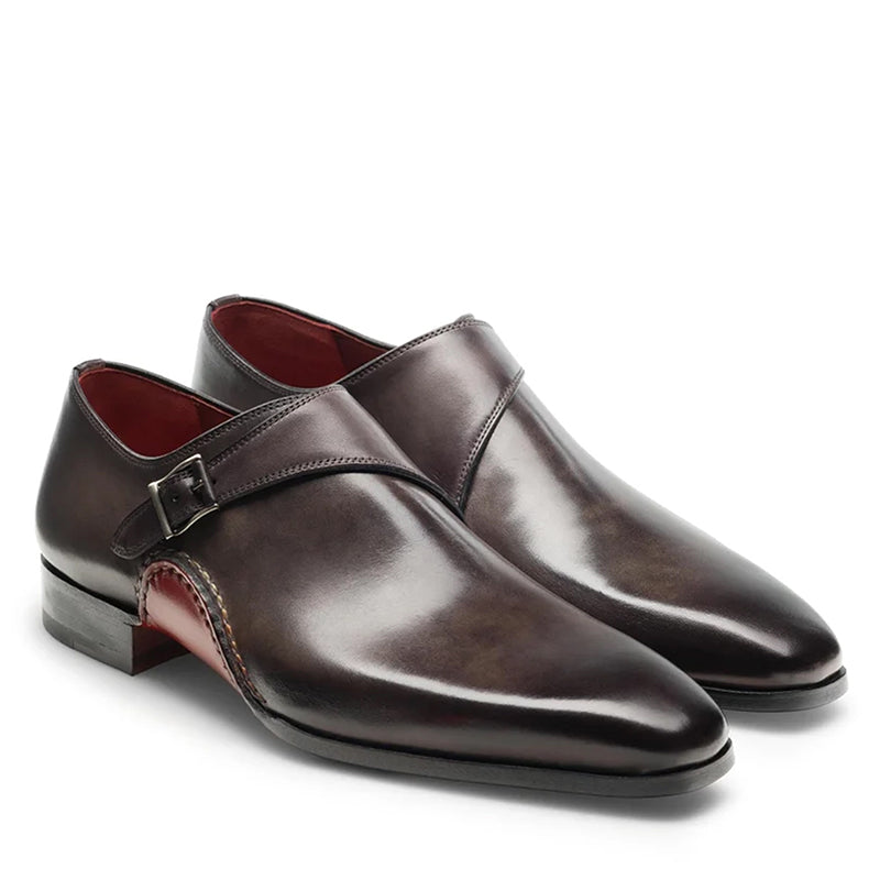 EREN II | GREYISH BLACK MONKSTRAPS