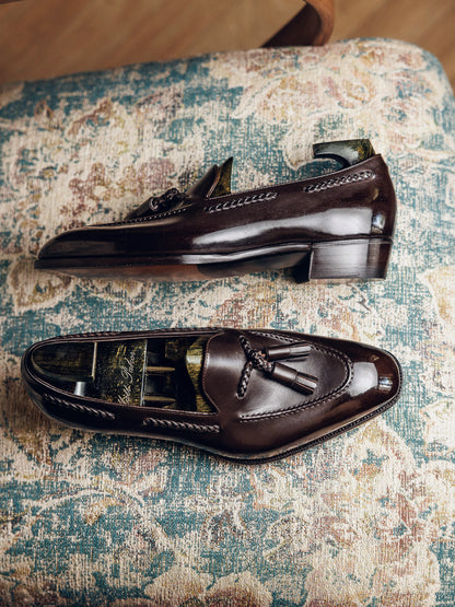 ED101 | BROWN TASSEL LOAFERS