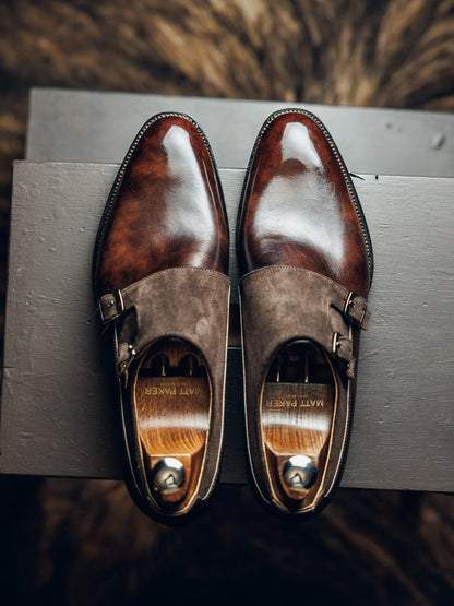 ED140 | COGNAC BROWN DOUBLE MONK