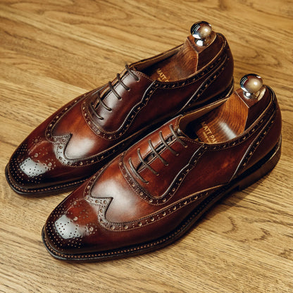 RED BROWN OXFORDS | PATINA FINISH