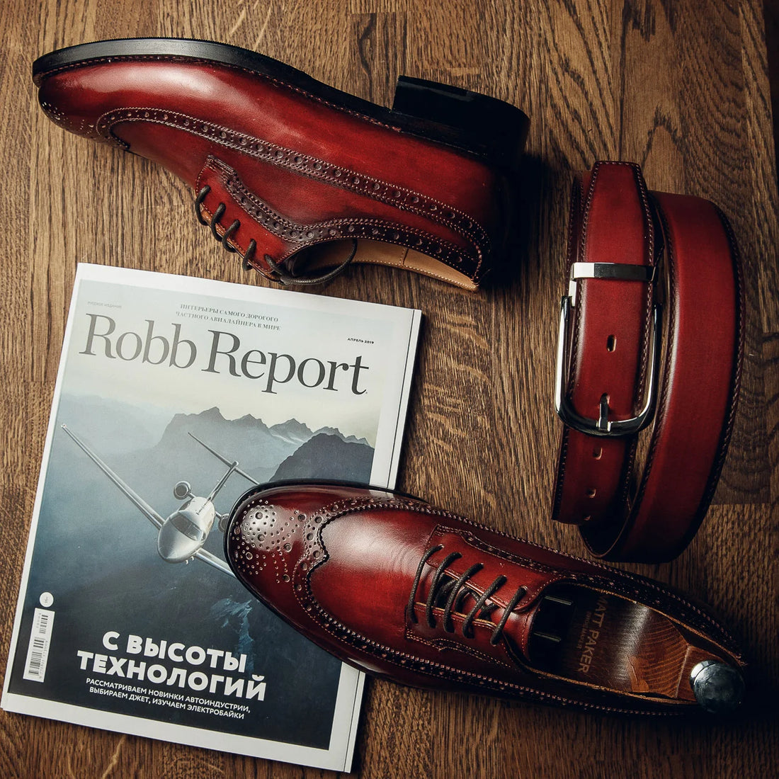 BURGUNDY LONGWING DERBY | PATINA FINISH