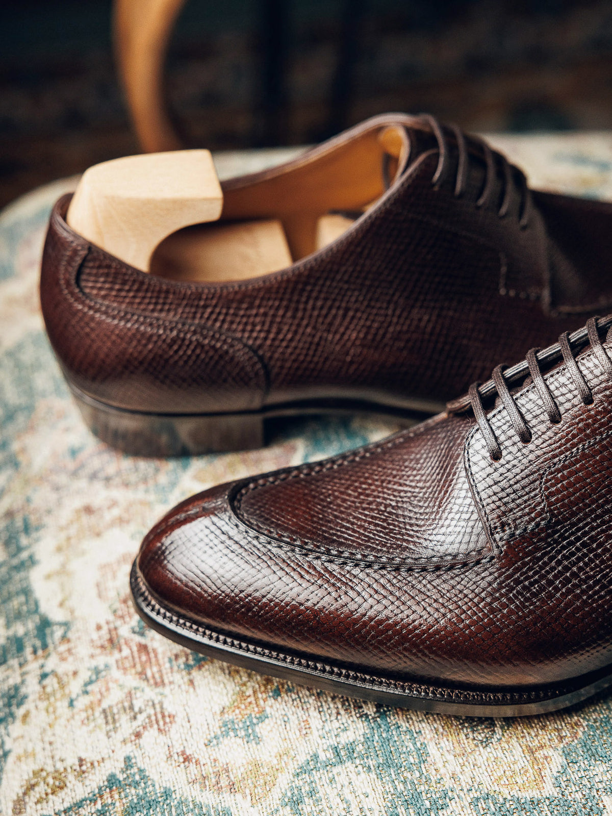 ED103 | BROWN SPLIT TOE DERBY