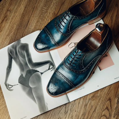 ED154 | SEE BLUE BROGUE OXFORDS