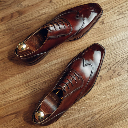 ED158 | CHOCO BROWN WINGTIP OXFORDS