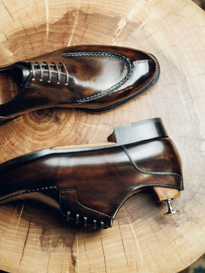 ED108 | BROWN DERBY WITH METAL TOE