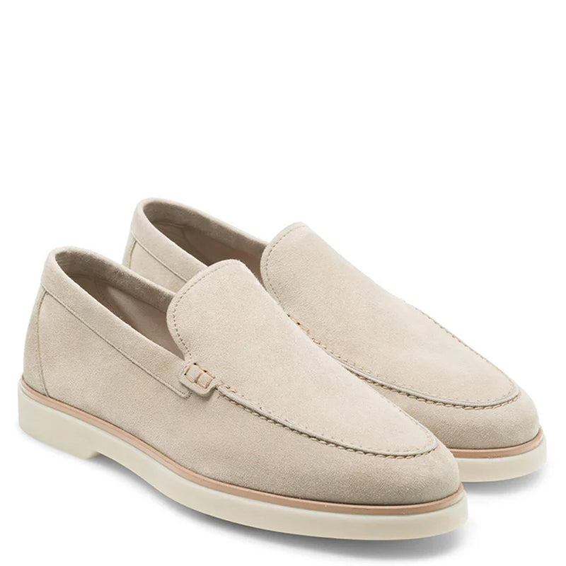 WHITE SLIP ON LOAFERS