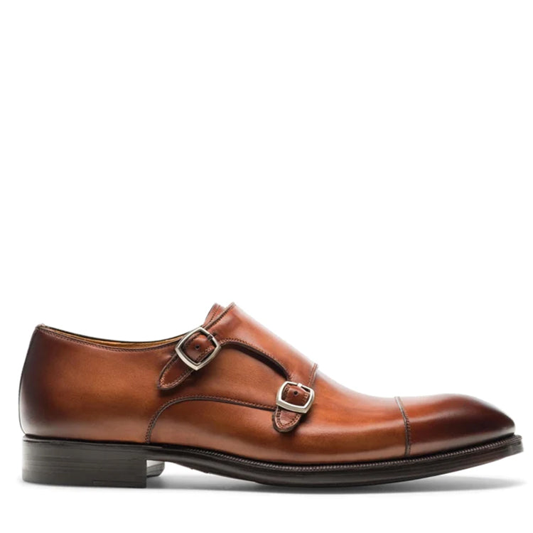 AIKO II BROWN - DOUBLE MONK STRAP