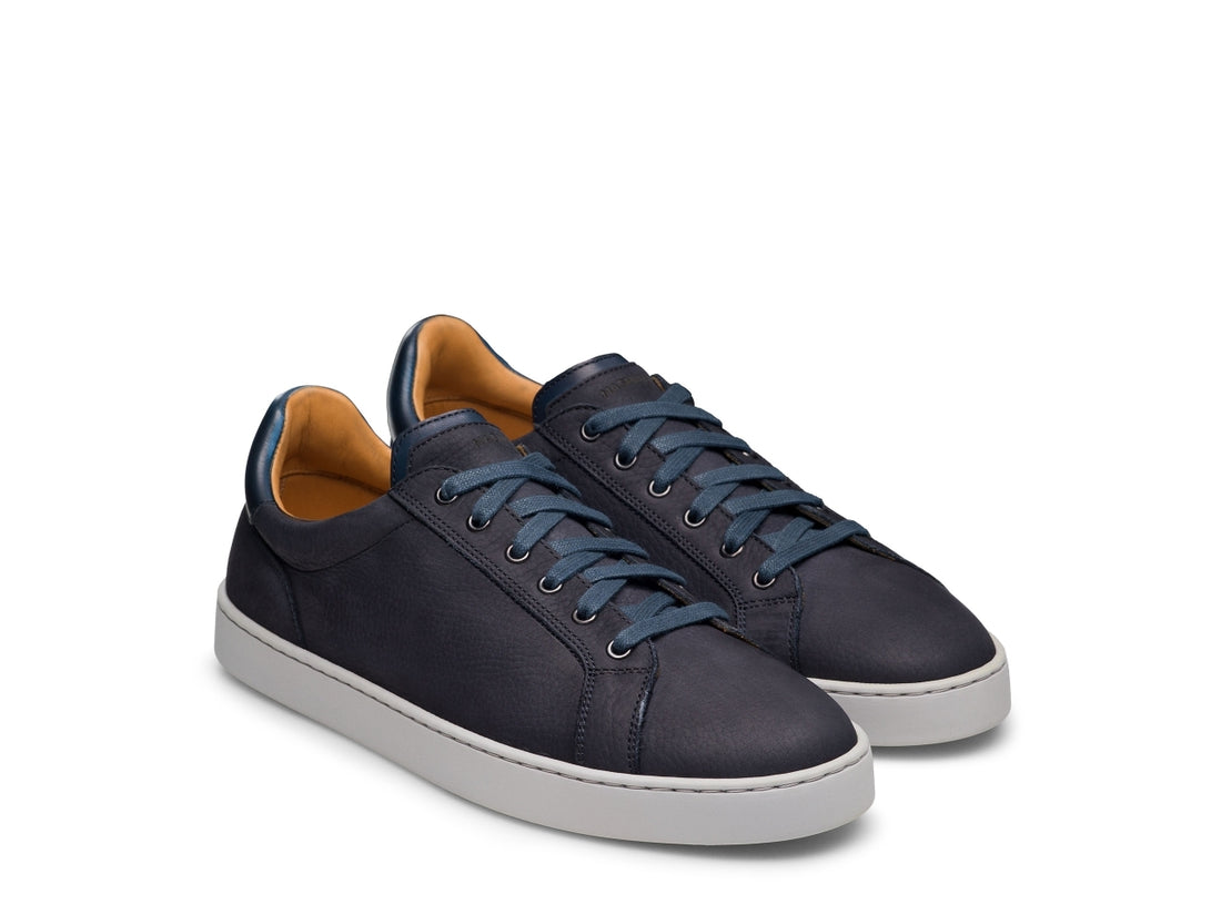 Aero 21 - Navy Leather Sneakers