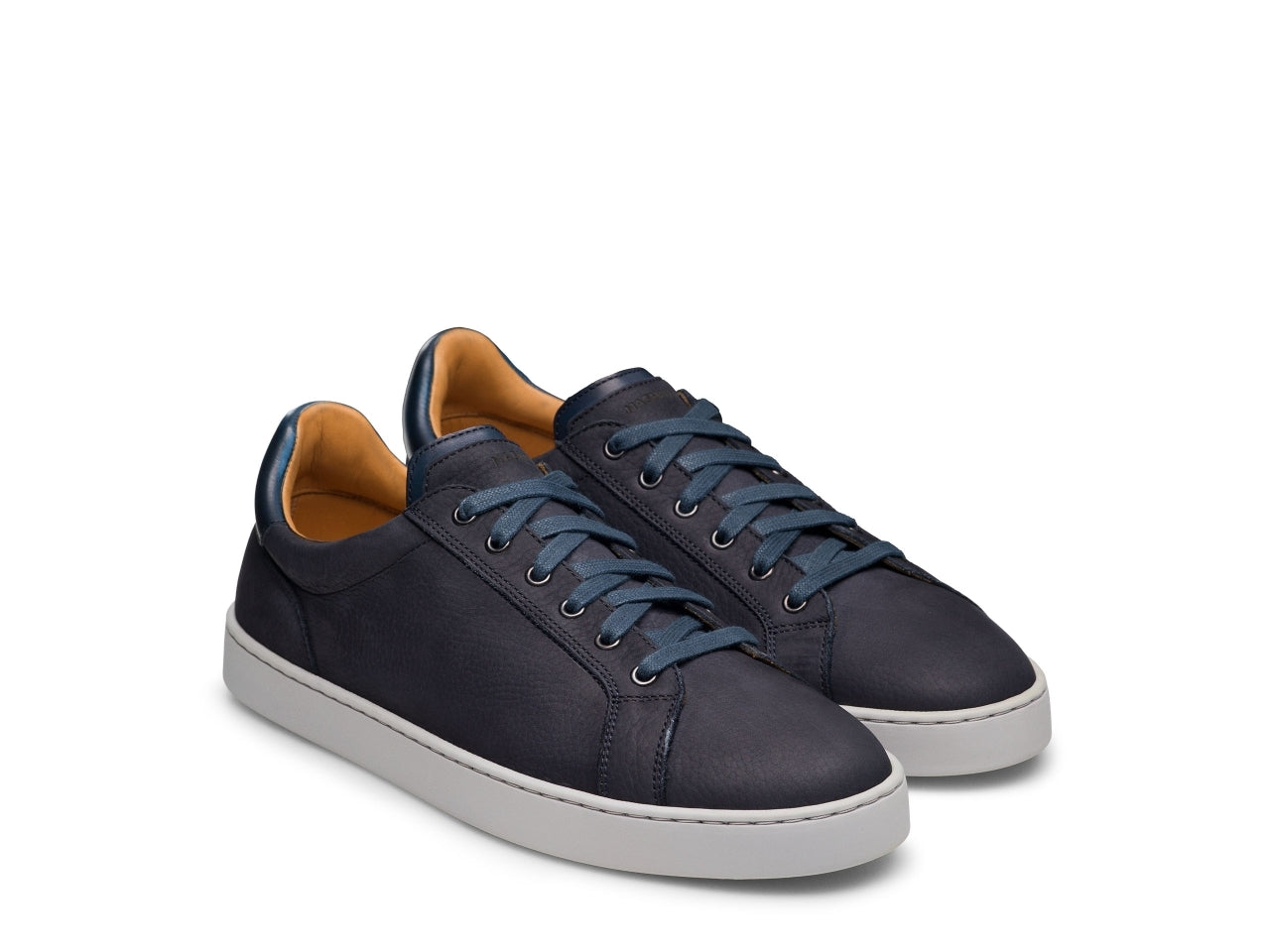 Aero 21 - Navy Leather Sneakers