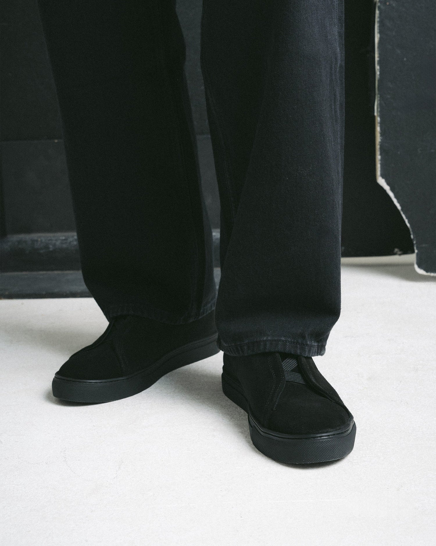 OWEN | BLACK SUEDE LEATHER SNEAKERS