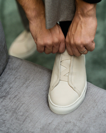 SEAN | BEIGE SUEDE LEATHER SNEAKERS
