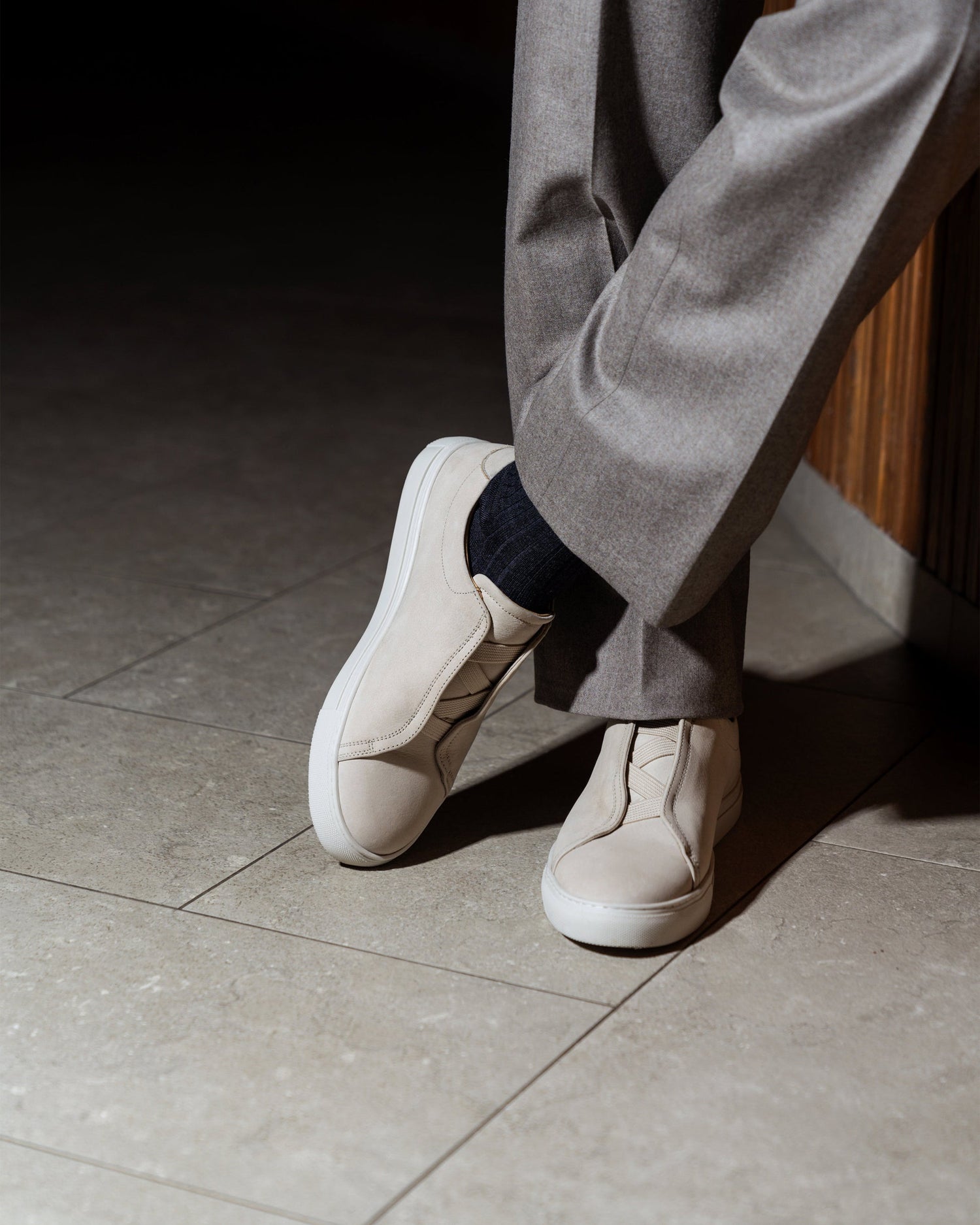 SEAN | BEIGE SUEDE LEATHER SNEAKERS