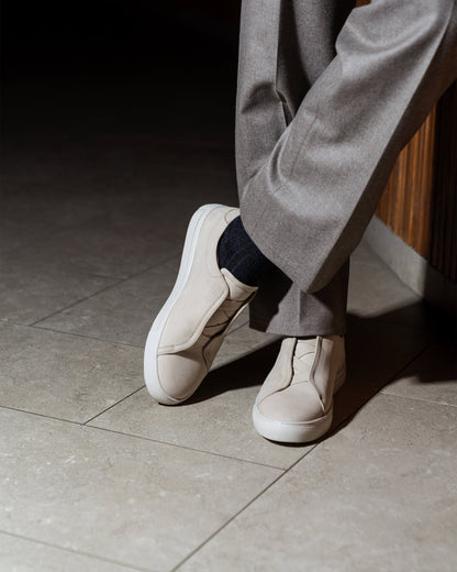 SEAN | BEIGE SUEDE LEATHER SNEAKERS