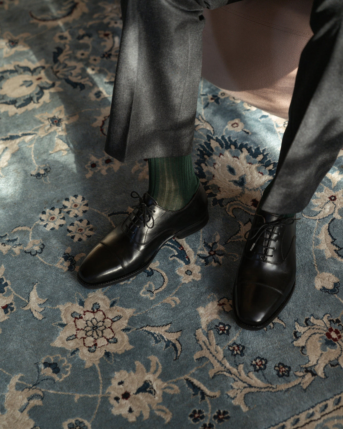 FABIO | BLACK CALF LEATHER LACE UPS