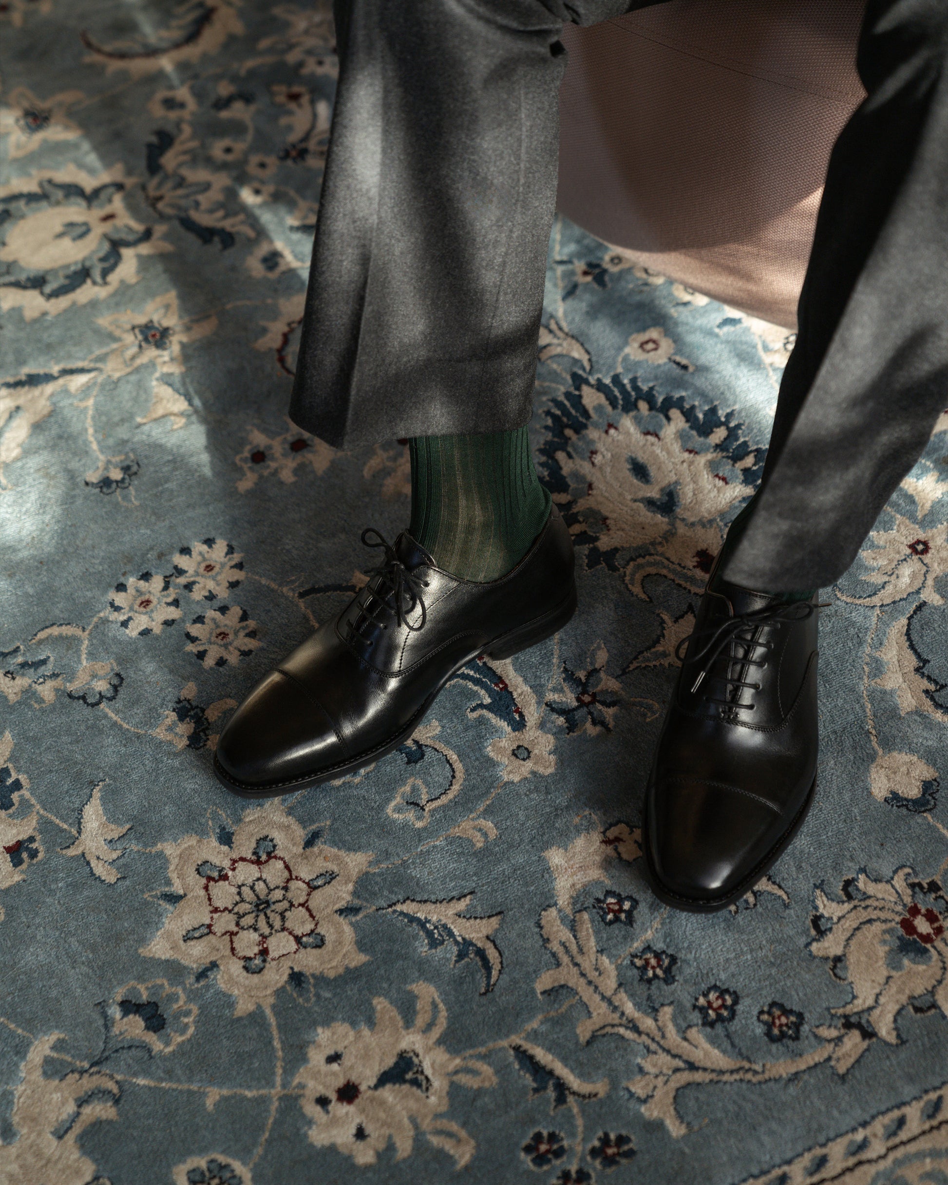 FABIO | BLACK CALF LEATHER LACE UPS