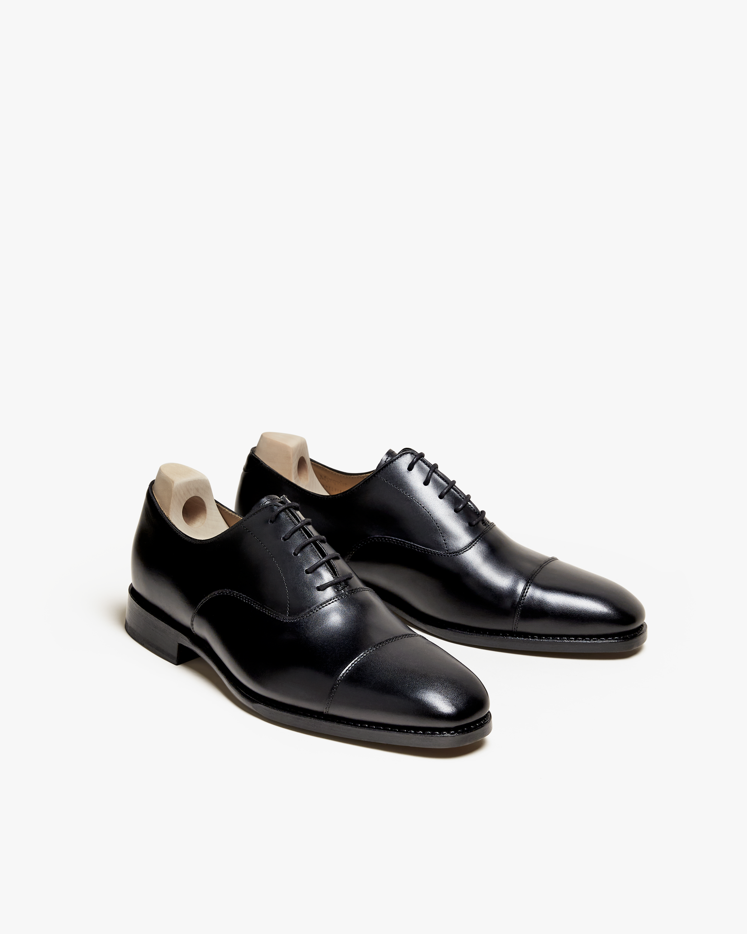 FABIO | BLACK CALF LEATHER LACE UPS