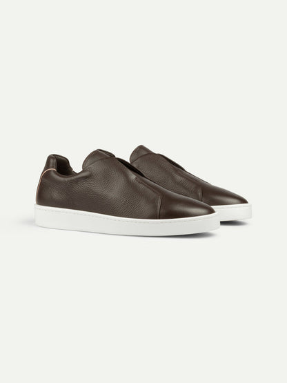 BROWN LEATHER SNEAKER