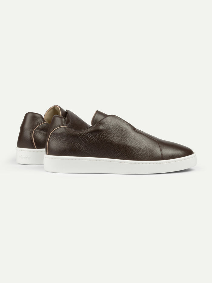BROWN LEATHER SNEAKER