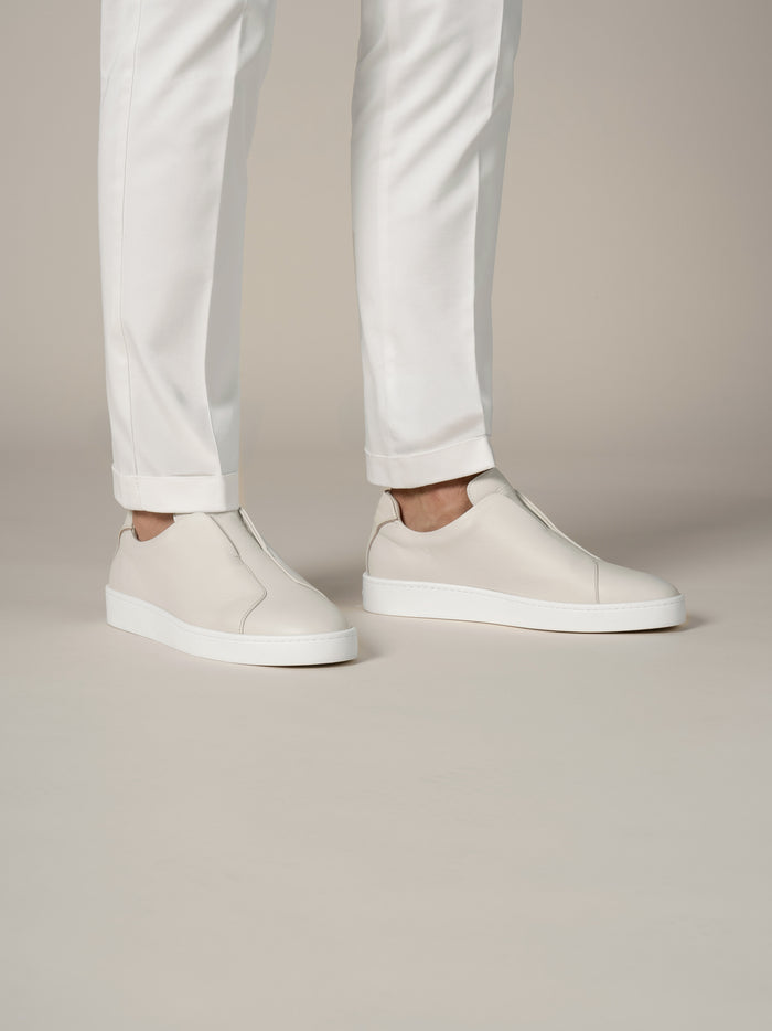 OFF WHITE LEATHER SNEAKER