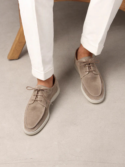 BOAT SHOES | LIGHT GREY SUEDE