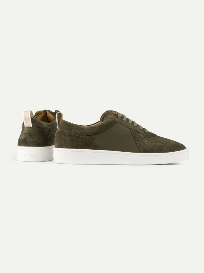 OLIVE SUEDE SNEAKER