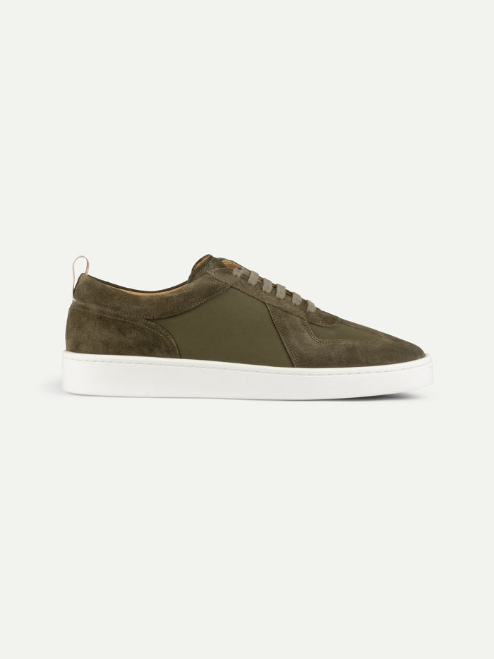 OLIVE SUEDE SNEAKER