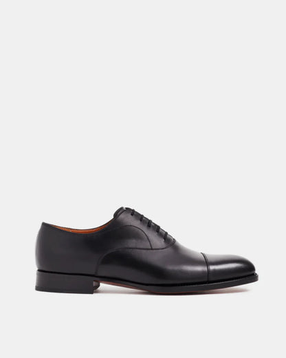 Black Cap Toe Oxford Dress Shoe