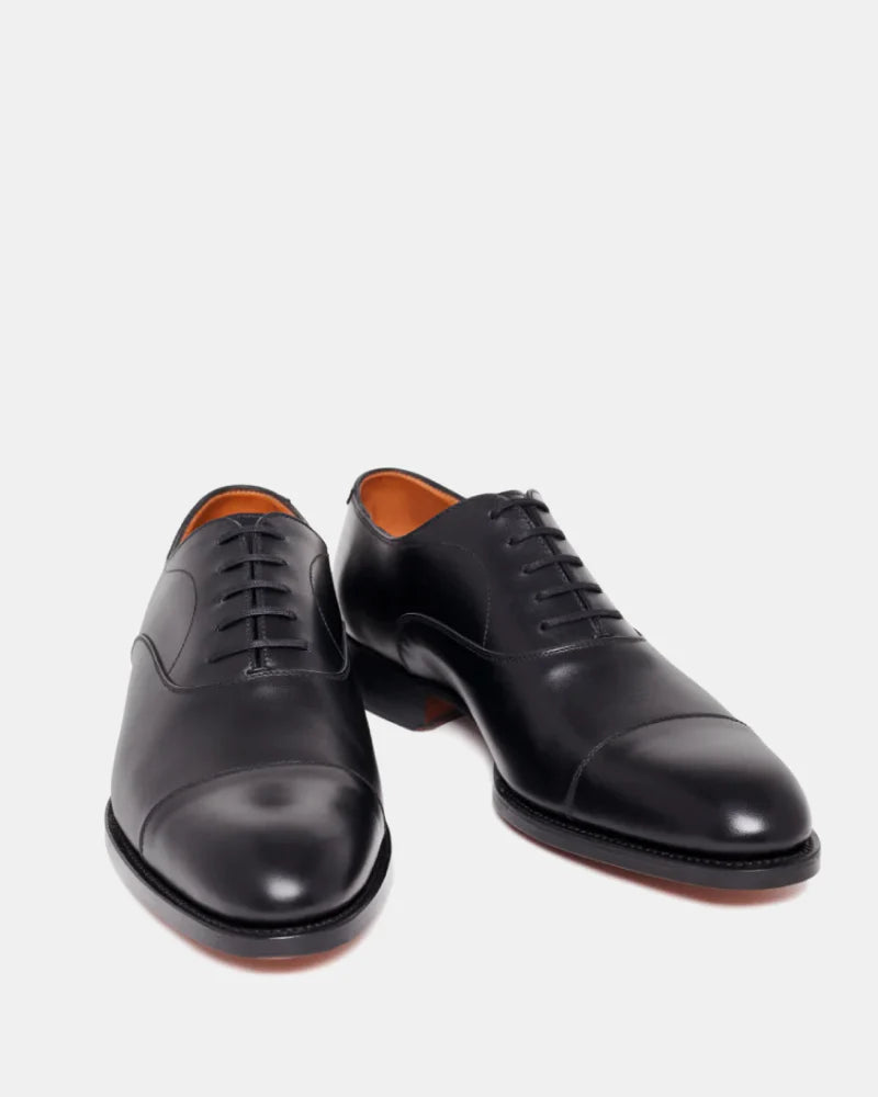 Black Cap Toe Oxford Dress Shoe