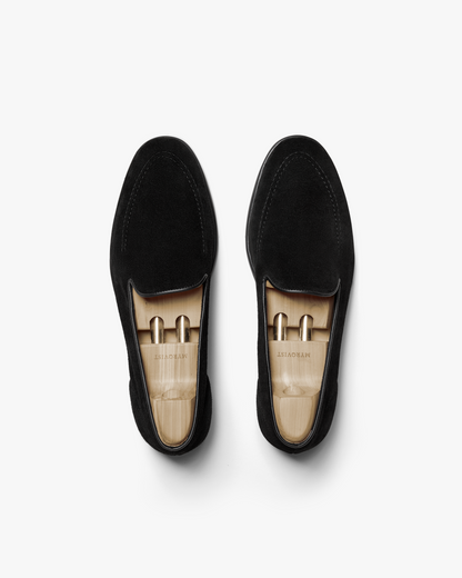 VALORE | BLACK SUEDE LOAFER
