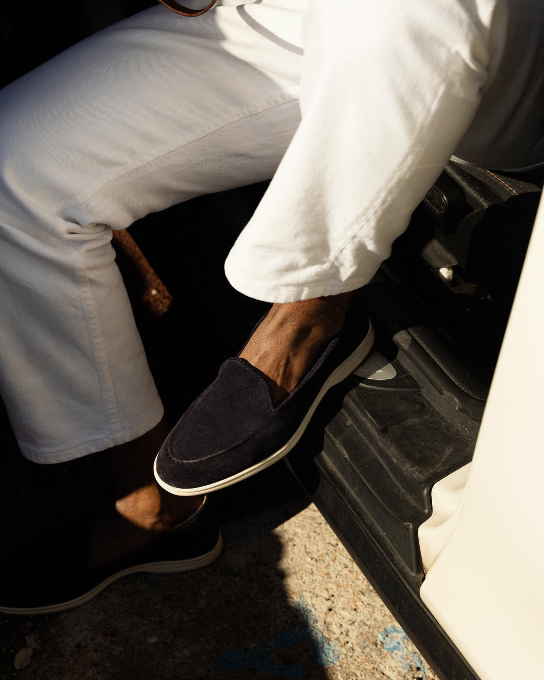 BRANNO | NAVY BLUE SUEDE LOAFER